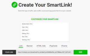 smart link affiliazione adult