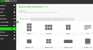 native ads generator crack revenue