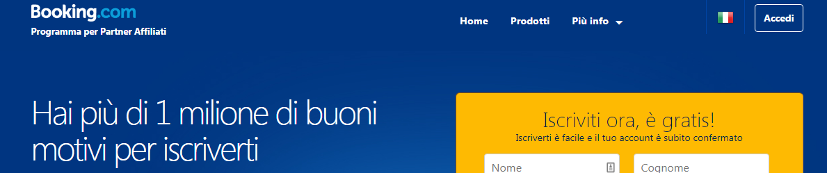 affiliazione Booking
