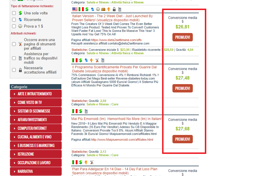 commissioni Clickbank
