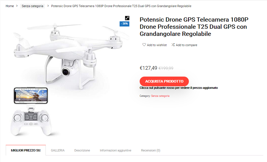 layout drone affiliazione