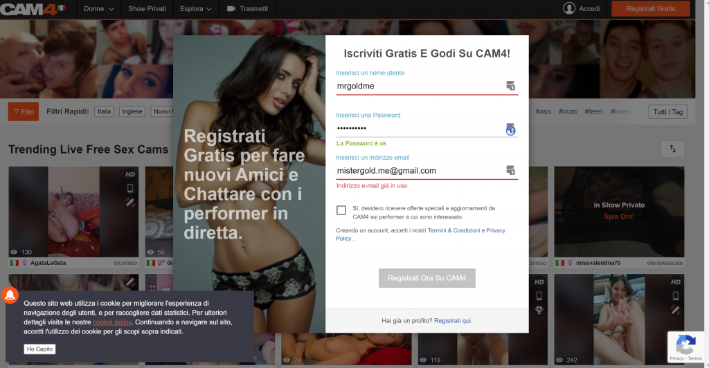 cam4 recensione iscrizione
