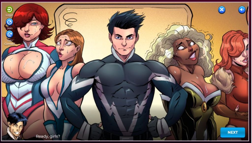 comix harem gioco porno
