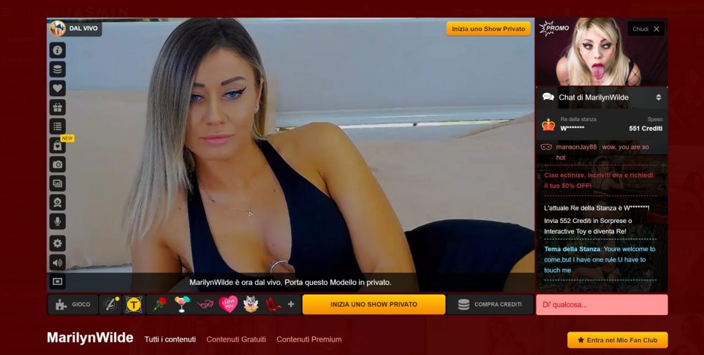 livejasmin chet erotica professionale