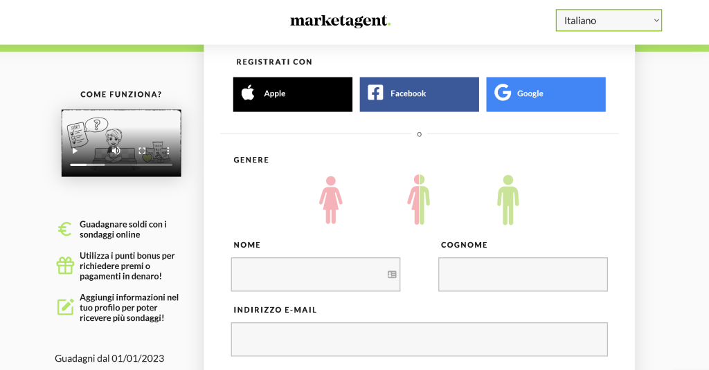 registrazione marketagent