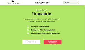 market agent guadaganre con i sondaggi retribuiti