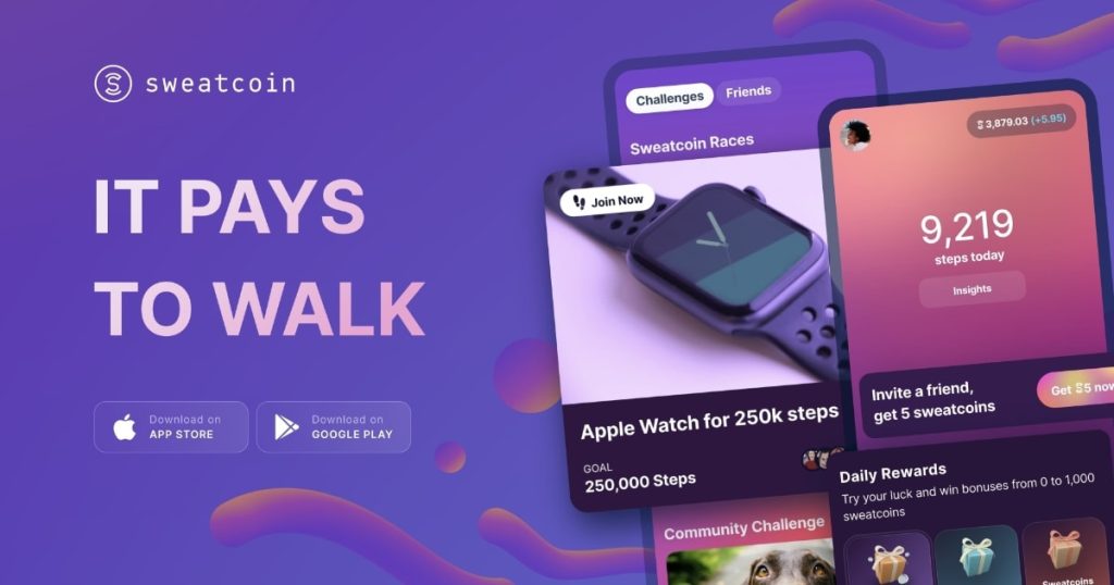 sweatcoin guadagnare per camminare