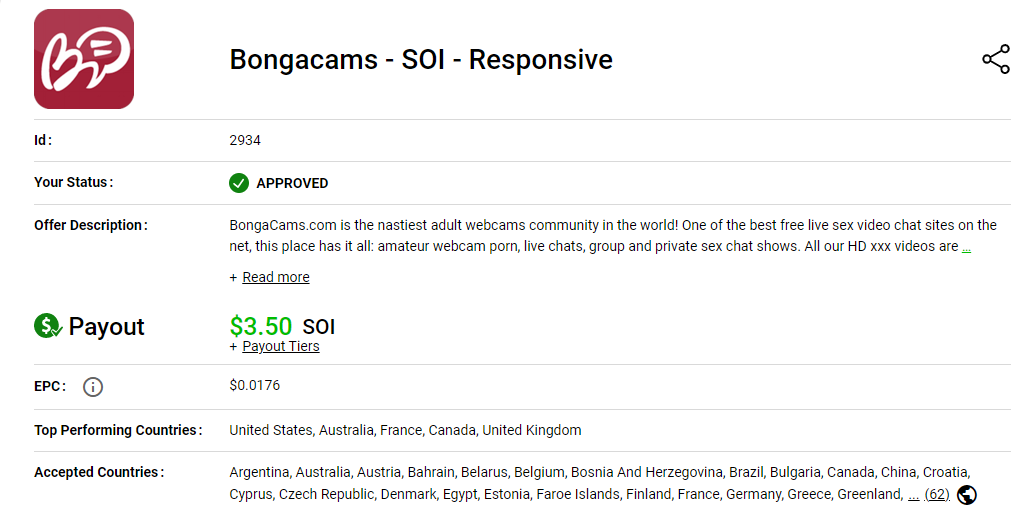 bongacams affiliazione
